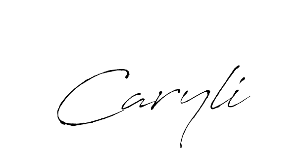 Use a signature maker to create a handwritten signature online. With this signature software, you can design (Antro_Vectra) your own signature for name Caryli. Caryli signature style 6 images and pictures png