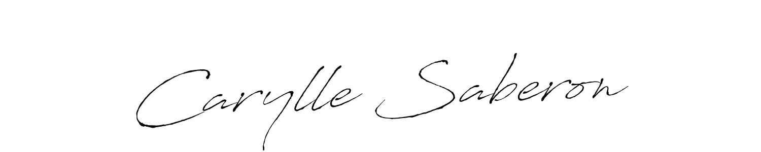 Make a beautiful signature design for name Carylle Saberon. With this signature (Antro_Vectra) style, you can create a handwritten signature for free. Carylle Saberon signature style 6 images and pictures png