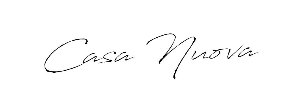 Create a beautiful signature design for name Casa Nuova. With this signature (Antro_Vectra) fonts, you can make a handwritten signature for free. Casa Nuova signature style 6 images and pictures png
