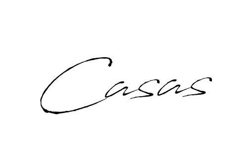 Make a beautiful signature design for name Casas. With this signature (Antro_Vectra) style, you can create a handwritten signature for free. Casas signature style 6 images and pictures png