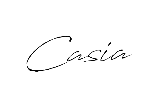 Design your own signature with our free online signature maker. With this signature software, you can create a handwritten (Antro_Vectra) signature for name Casia. Casia signature style 6 images and pictures png
