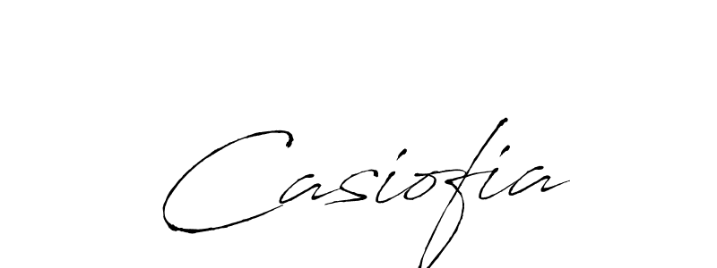 Design your own signature with our free online signature maker. With this signature software, you can create a handwritten (Antro_Vectra) signature for name Casiofia. Casiofia signature style 6 images and pictures png