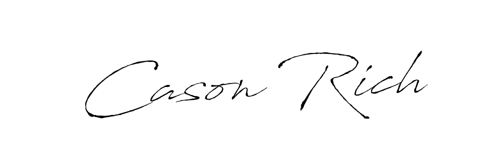 Create a beautiful signature design for name Cason Rich. With this signature (Antro_Vectra) fonts, you can make a handwritten signature for free. Cason Rich signature style 6 images and pictures png