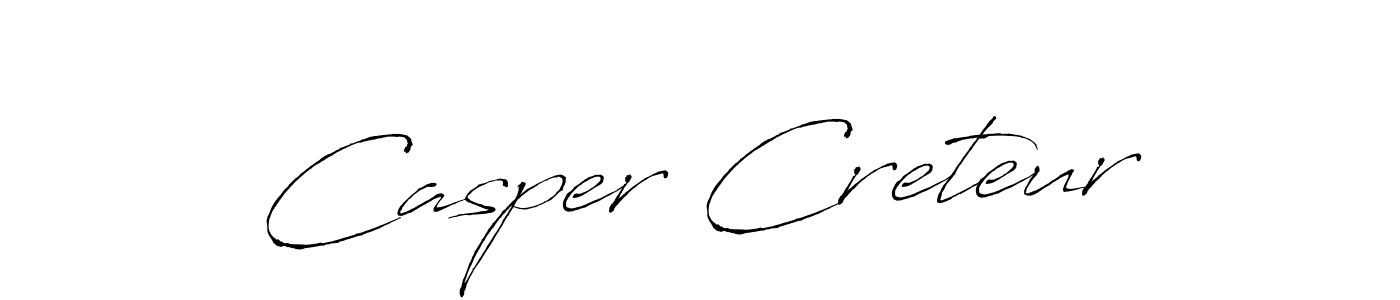 Use a signature maker to create a handwritten signature online. With this signature software, you can design (Antro_Vectra) your own signature for name Casper Creteur. Casper Creteur signature style 6 images and pictures png