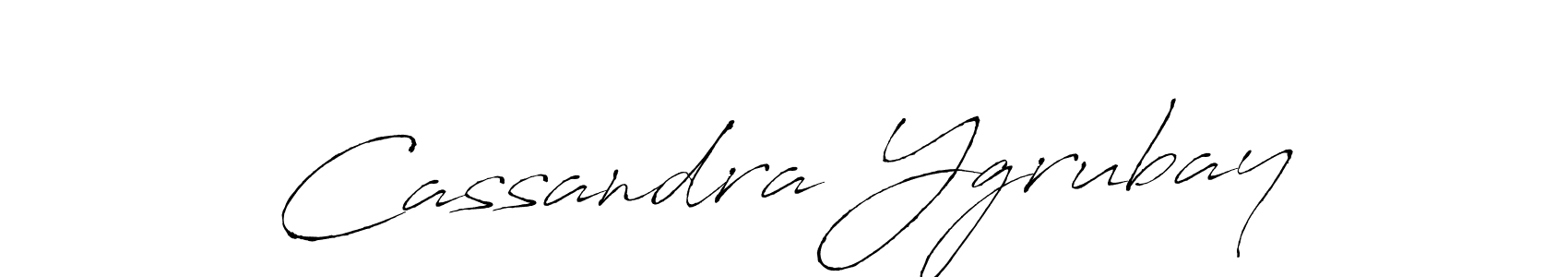 Cassandra Ygrubay stylish signature style. Best Handwritten Sign (Antro_Vectra) for my name. Handwritten Signature Collection Ideas for my name Cassandra Ygrubay. Cassandra Ygrubay signature style 6 images and pictures png