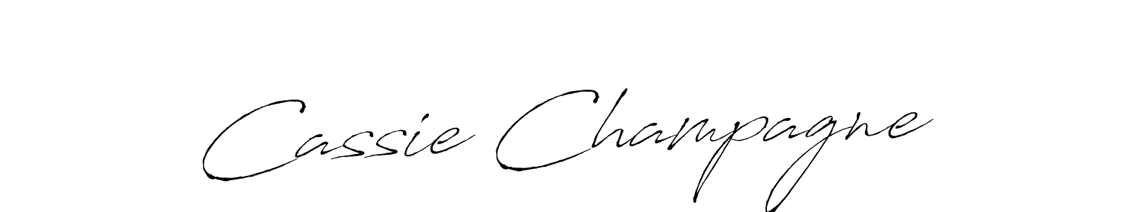 Make a beautiful signature design for name Cassie Champagne. Use this online signature maker to create a handwritten signature for free. Cassie Champagne signature style 6 images and pictures png