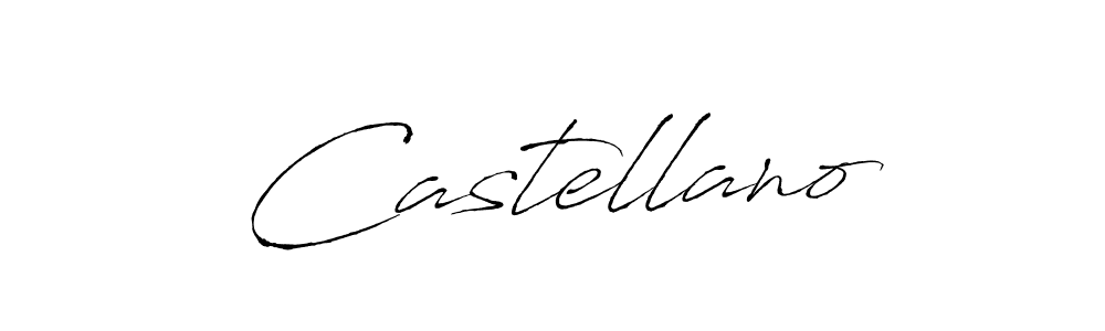 Make a beautiful signature design for name Castellano. With this signature (Antro_Vectra) style, you can create a handwritten signature for free. Castellano signature style 6 images and pictures png