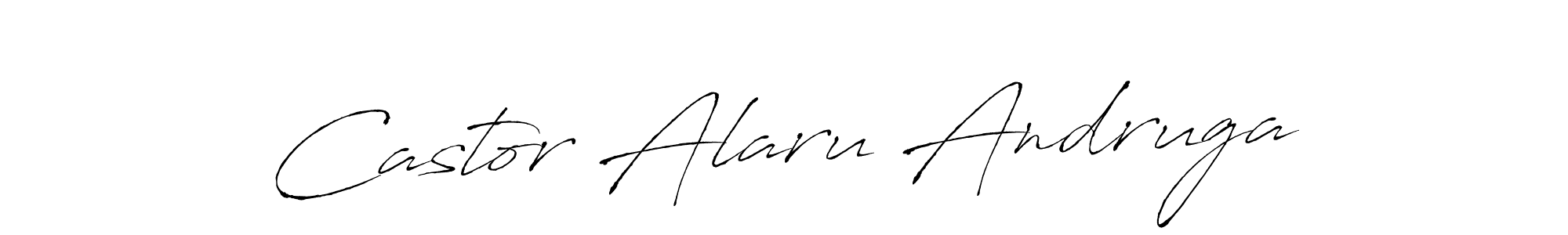 Castor Alaru Andruga stylish signature style. Best Handwritten Sign (Antro_Vectra) for my name. Handwritten Signature Collection Ideas for my name Castor Alaru Andruga. Castor Alaru Andruga signature style 6 images and pictures png