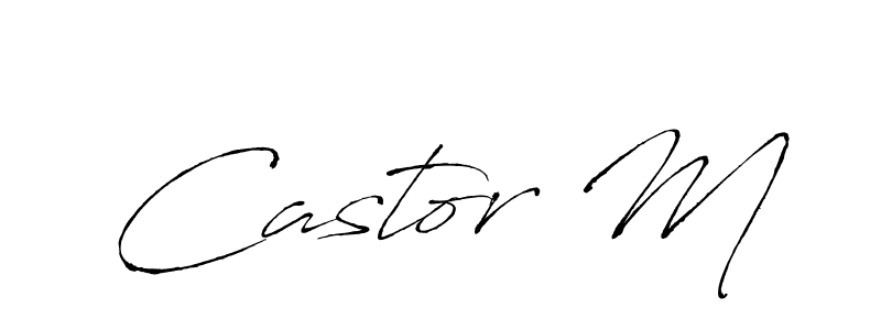 Also we have Castor M name is the best signature style. Create professional handwritten signature collection using Antro_Vectra autograph style. Castor M signature style 6 images and pictures png