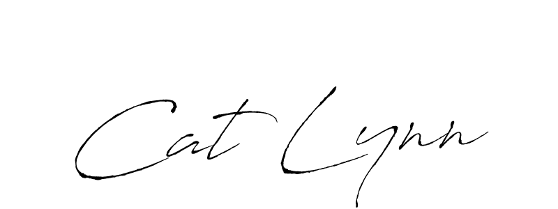 Cat Lynn stylish signature style. Best Handwritten Sign (Antro_Vectra) for my name. Handwritten Signature Collection Ideas for my name Cat Lynn. Cat Lynn signature style 6 images and pictures png