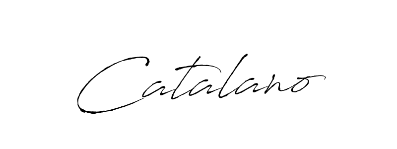 You should practise on your own different ways (Antro_Vectra) to write your name (Catalano) in signature. don't let someone else do it for you. Catalano signature style 6 images and pictures png