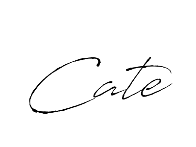 Design your own signature with our free online signature maker. With this signature software, you can create a handwritten (Antro_Vectra) signature for name Cate. Cate signature style 6 images and pictures png