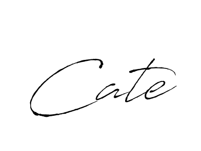 Make a beautiful signature design for name Cate. With this signature (Antro_Vectra) style, you can create a handwritten signature for free. Cate signature style 6 images and pictures png