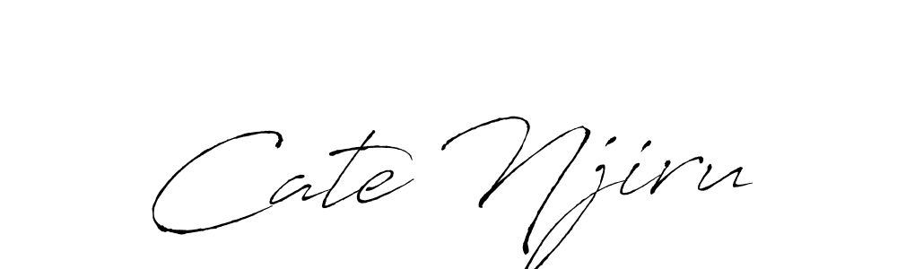 How to make Cate Njiru name signature. Use Antro_Vectra style for creating short signs online. This is the latest handwritten sign. Cate Njiru signature style 6 images and pictures png