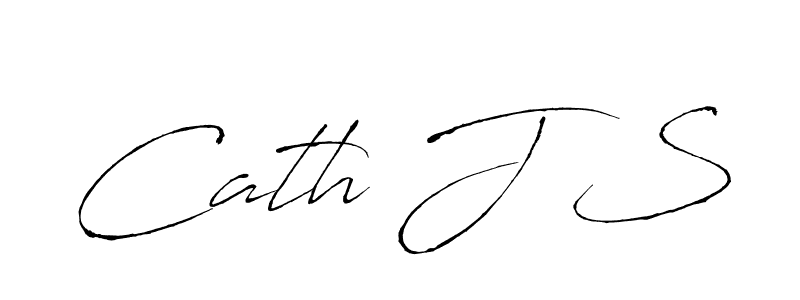 How to make Cath J S name signature. Use Antro_Vectra style for creating short signs online. This is the latest handwritten sign. Cath J S signature style 6 images and pictures png