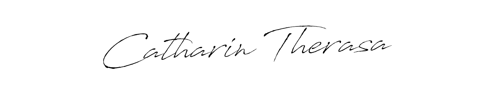 Make a beautiful signature design for name Catharin Therasa. With this signature (Antro_Vectra) style, you can create a handwritten signature for free. Catharin Therasa signature style 6 images and pictures png