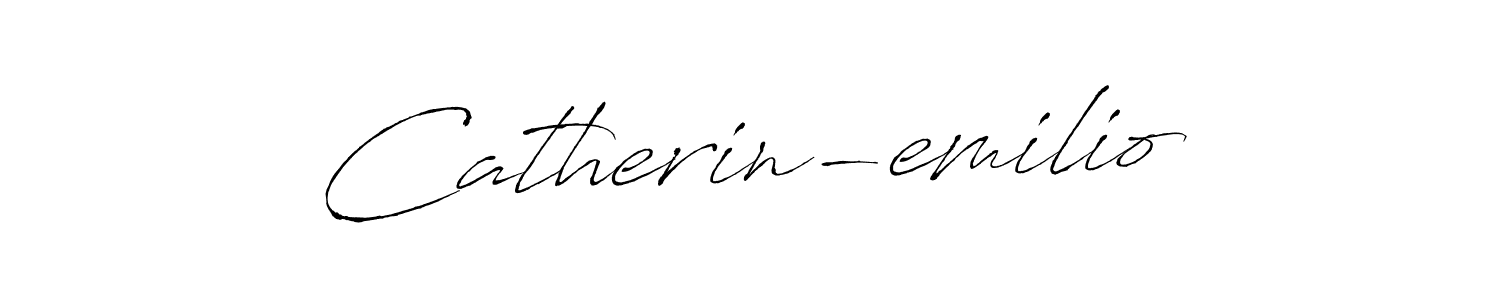 Also You can easily find your signature by using the search form. We will create Catherin-emilio name handwritten signature images for you free of cost using Antro_Vectra sign style. Catherin-emilio signature style 6 images and pictures png