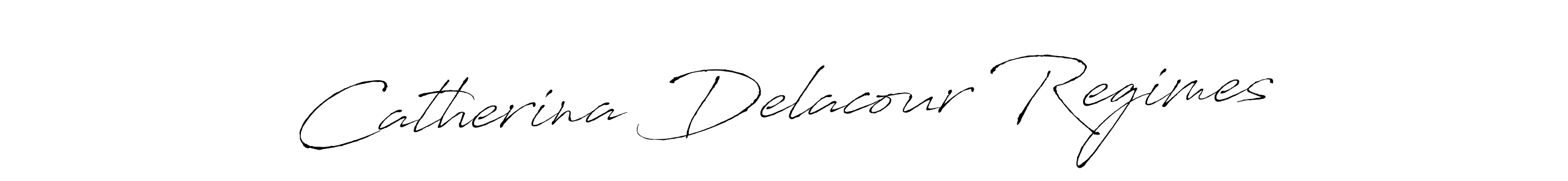 How to make Catherina Delacour Regimes name signature. Use Antro_Vectra style for creating short signs online. This is the latest handwritten sign. Catherina Delacour Regimes signature style 6 images and pictures png