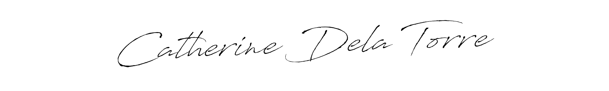 How to make Catherine Dela Torre name signature. Use Antro_Vectra style for creating short signs online. This is the latest handwritten sign. Catherine Dela Torre signature style 6 images and pictures png