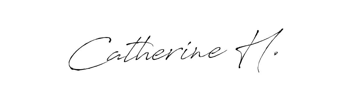 Make a beautiful signature design for name Catherine H.. Use this online signature maker to create a handwritten signature for free. Catherine H. signature style 6 images and pictures png