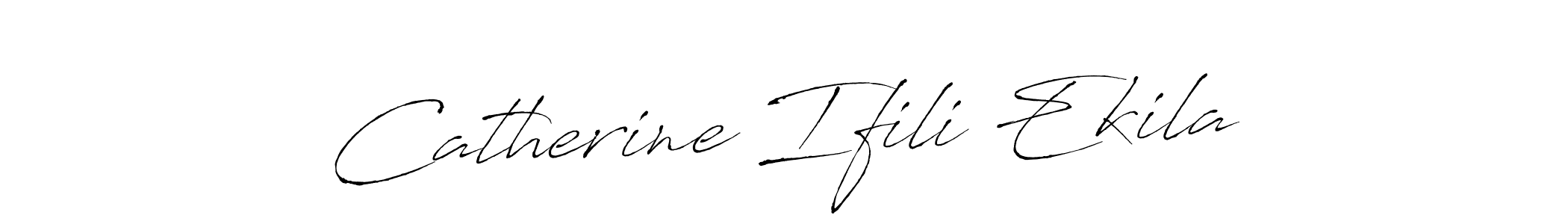 Make a beautiful signature design for name Catherine Ifili Ekila. With this signature (Antro_Vectra) style, you can create a handwritten signature for free. Catherine Ifili Ekila signature style 6 images and pictures png