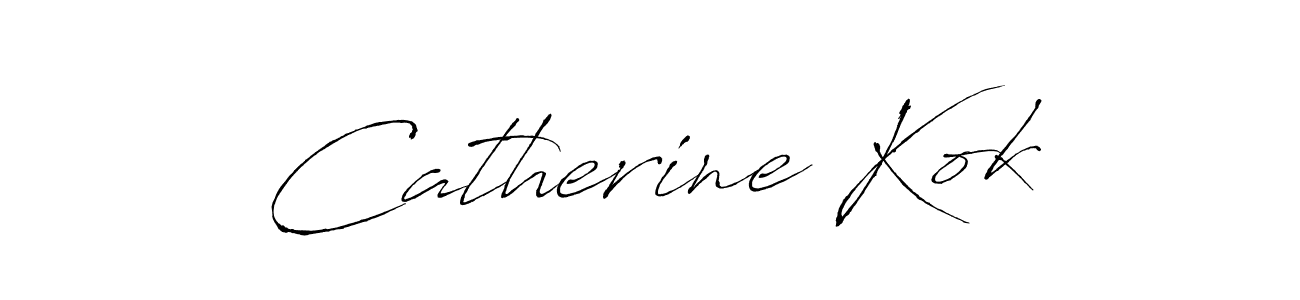 Create a beautiful signature design for name Catherine Kok. With this signature (Antro_Vectra) fonts, you can make a handwritten signature for free. Catherine Kok signature style 6 images and pictures png