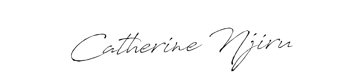 You should practise on your own different ways (Antro_Vectra) to write your name (Catherine Njiru) in signature. don't let someone else do it for you. Catherine Njiru signature style 6 images and pictures png