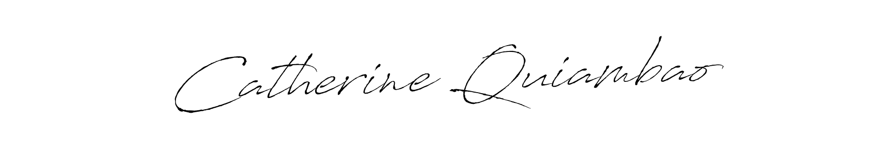 Also we have Catherine Quiambao name is the best signature style. Create professional handwritten signature collection using Antro_Vectra autograph style. Catherine Quiambao signature style 6 images and pictures png
