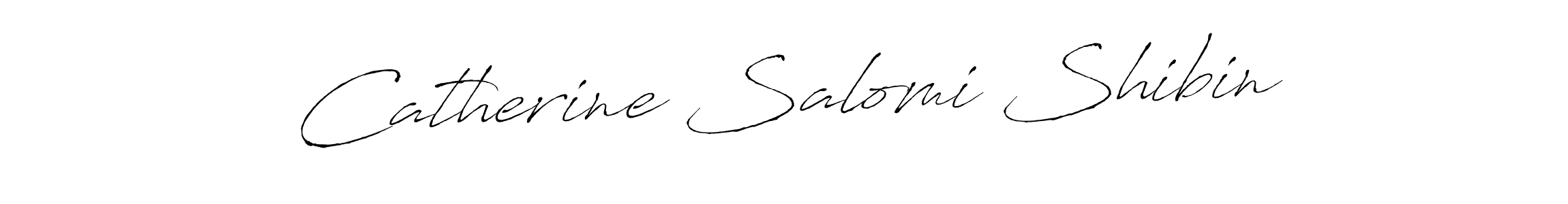 Create a beautiful signature design for name Catherine Salomi Shibin. With this signature (Antro_Vectra) fonts, you can make a handwritten signature for free. Catherine Salomi Shibin signature style 6 images and pictures png