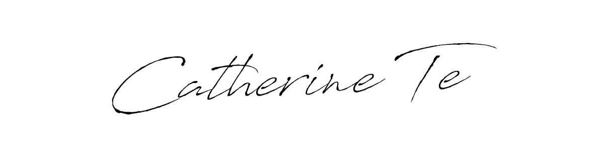 Design your own signature with our free online signature maker. With this signature software, you can create a handwritten (Antro_Vectra) signature for name Catherine Te. Catherine Te signature style 6 images and pictures png
