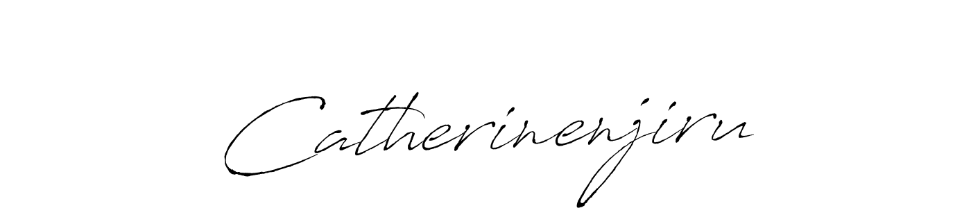 How to make Catherinenjiru signature? Antro_Vectra is a professional autograph style. Create handwritten signature for Catherinenjiru name. Catherinenjiru signature style 6 images and pictures png