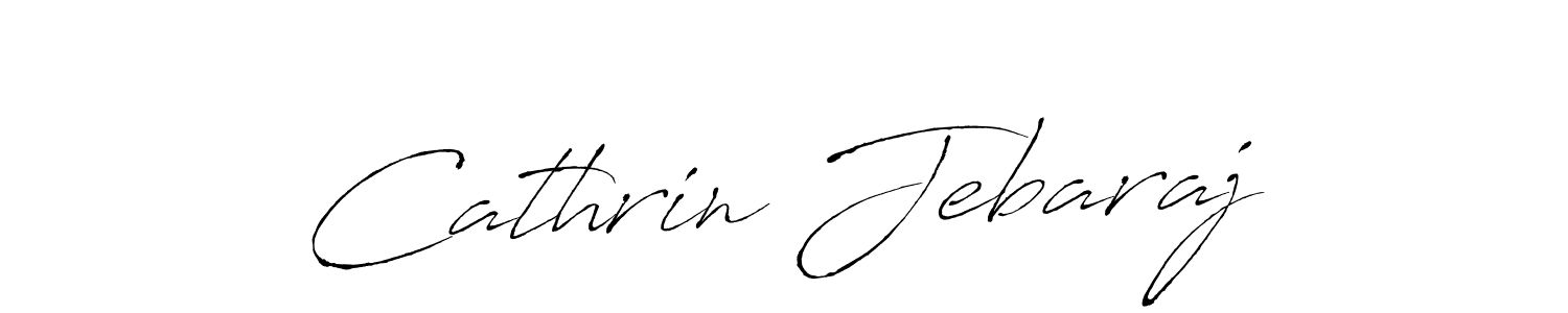 Make a beautiful signature design for name Cathrin Jebaraj. With this signature (Antro_Vectra) style, you can create a handwritten signature for free. Cathrin Jebaraj signature style 6 images and pictures png