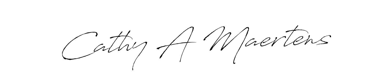 Design your own signature with our free online signature maker. With this signature software, you can create a handwritten (Antro_Vectra) signature for name Cathy A Maertens. Cathy A Maertens signature style 6 images and pictures png