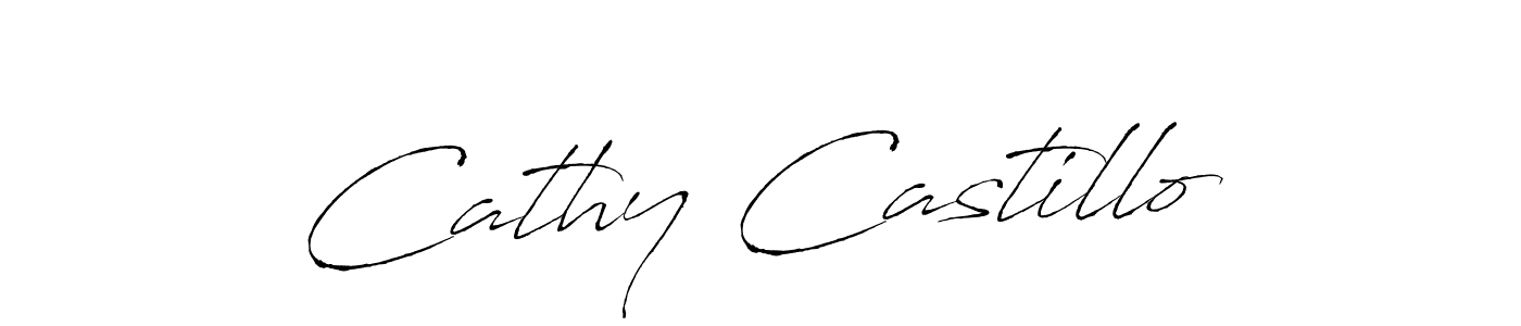 You should practise on your own different ways (Antro_Vectra) to write your name (Cathy Castillo) in signature. don't let someone else do it for you. Cathy Castillo signature style 6 images and pictures png