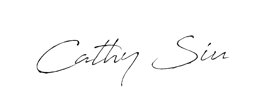 Cathy Siu stylish signature style. Best Handwritten Sign (Antro_Vectra) for my name. Handwritten Signature Collection Ideas for my name Cathy Siu. Cathy Siu signature style 6 images and pictures png