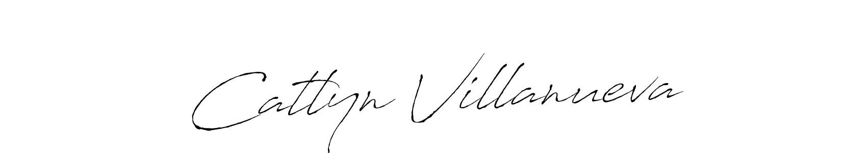 Make a beautiful signature design for name Catlyn Villanueva. With this signature (Antro_Vectra) style, you can create a handwritten signature for free. Catlyn Villanueva signature style 6 images and pictures png