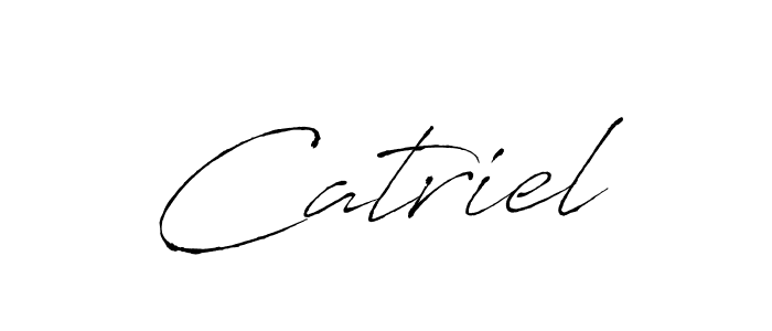 Make a beautiful signature design for name Catriel. With this signature (Antro_Vectra) style, you can create a handwritten signature for free. Catriel signature style 6 images and pictures png