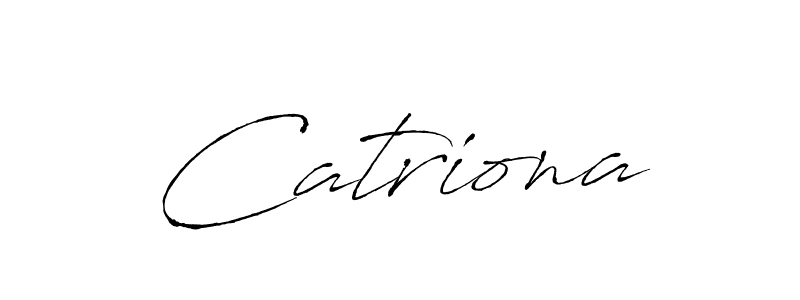 Design your own signature with our free online signature maker. With this signature software, you can create a handwritten (Antro_Vectra) signature for name Catriona. Catriona signature style 6 images and pictures png