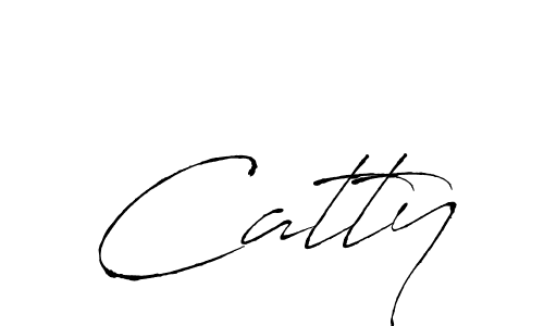 Use a signature maker to create a handwritten signature online. With this signature software, you can design (Antro_Vectra) your own signature for name Catty. Catty signature style 6 images and pictures png