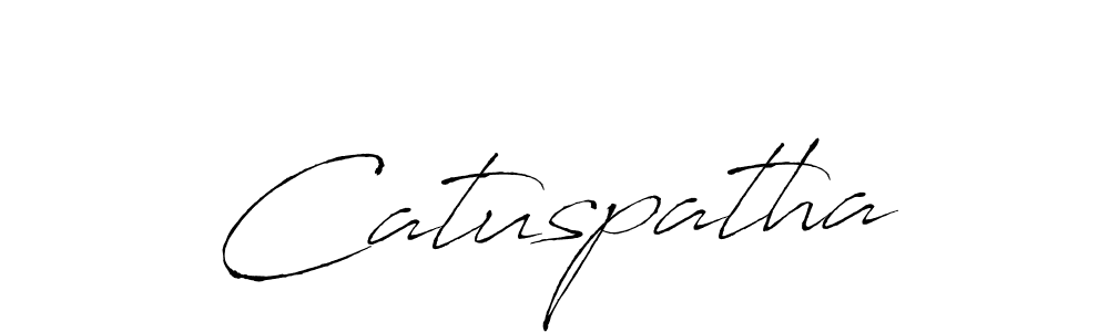 You should practise on your own different ways (Antro_Vectra) to write your name (Catuspatha) in signature. don't let someone else do it for you. Catuspatha signature style 6 images and pictures png