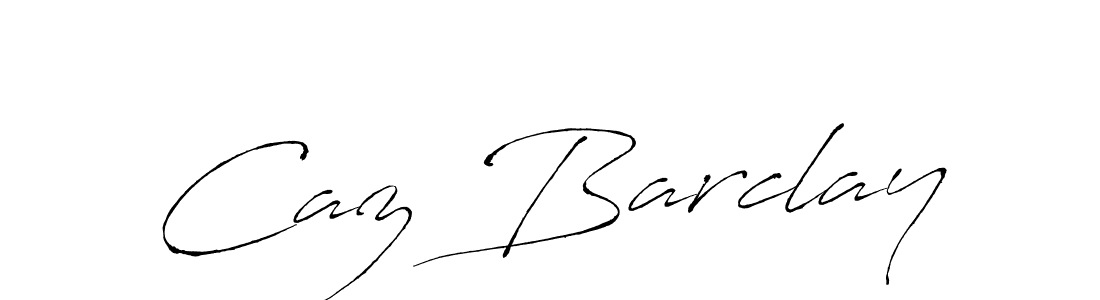 Design your own signature with our free online signature maker. With this signature software, you can create a handwritten (Antro_Vectra) signature for name Caz Barclay. Caz Barclay signature style 6 images and pictures png