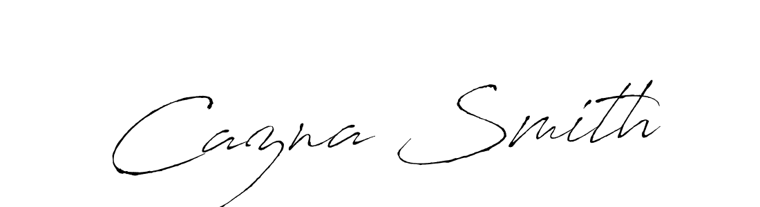 Create a beautiful signature design for name Cazna Smith. With this signature (Antro_Vectra) fonts, you can make a handwritten signature for free. Cazna Smith signature style 6 images and pictures png