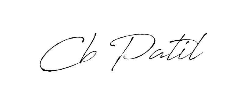 Make a beautiful signature design for name Cb Patil. With this signature (Antro_Vectra) style, you can create a handwritten signature for free. Cb Patil signature style 6 images and pictures png