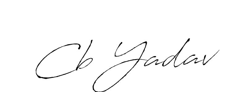Make a beautiful signature design for name Cb Yadav. With this signature (Antro_Vectra) style, you can create a handwritten signature for free. Cb Yadav signature style 6 images and pictures png