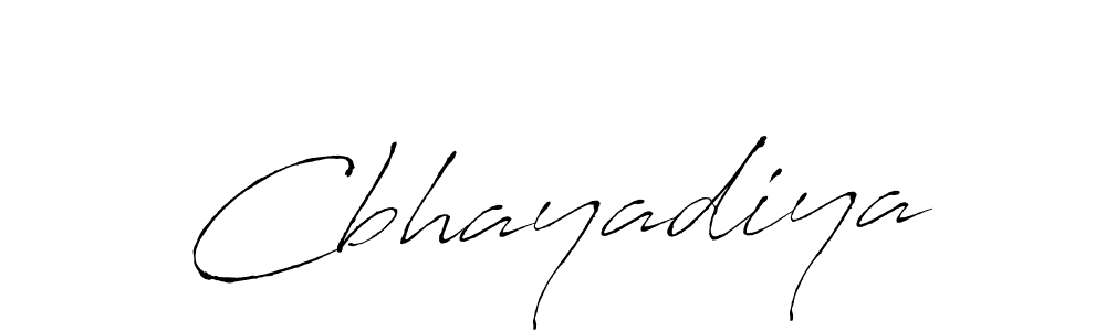 Create a beautiful signature design for name Cbhayadiya. With this signature (Antro_Vectra) fonts, you can make a handwritten signature for free. Cbhayadiya signature style 6 images and pictures png