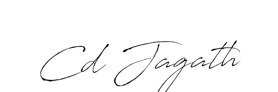 Cd Jagath stylish signature style. Best Handwritten Sign (Antro_Vectra) for my name. Handwritten Signature Collection Ideas for my name Cd Jagath. Cd Jagath signature style 6 images and pictures png