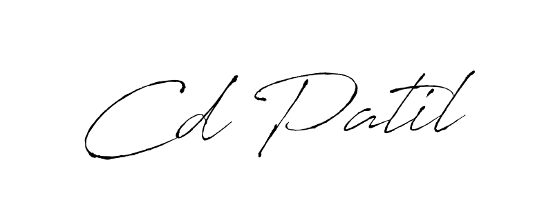 Use a signature maker to create a handwritten signature online. With this signature software, you can design (Antro_Vectra) your own signature for name Cd Patil. Cd Patil signature style 6 images and pictures png