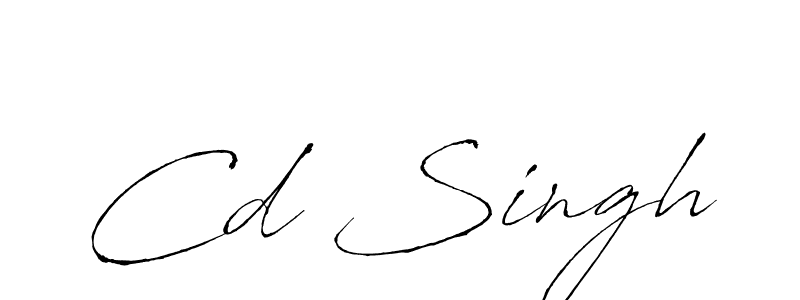 Create a beautiful signature design for name Cd Singh. With this signature (Antro_Vectra) fonts, you can make a handwritten signature for free. Cd Singh signature style 6 images and pictures png