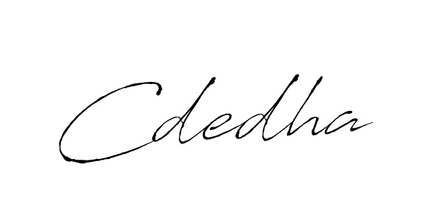 Cdedha stylish signature style. Best Handwritten Sign (Antro_Vectra) for my name. Handwritten Signature Collection Ideas for my name Cdedha. Cdedha signature style 6 images and pictures png