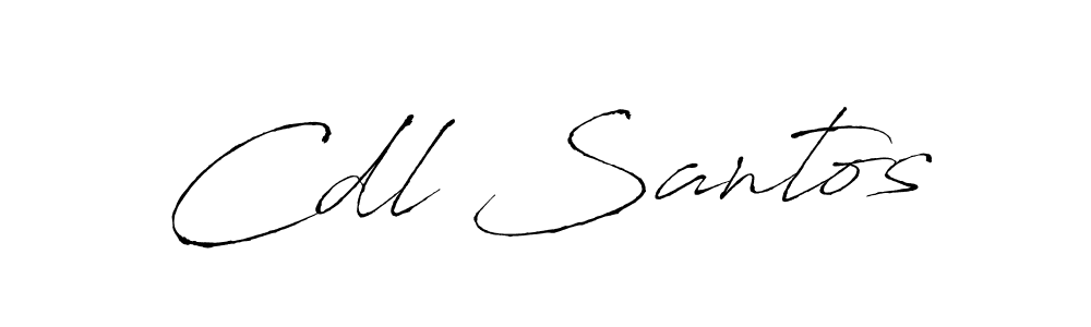 Use a signature maker to create a handwritten signature online. With this signature software, you can design (Antro_Vectra) your own signature for name Cdl Santos. Cdl Santos signature style 6 images and pictures png